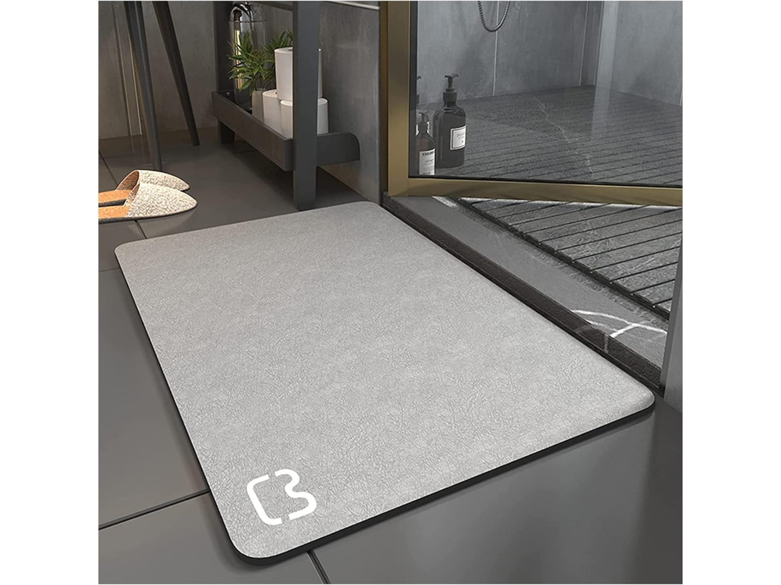 Alfombra De Baño De Tierra De Diatomeas Superabsorbente, De Secado Rápido (50 X 80)
