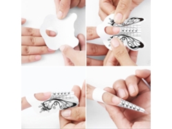 100 Moldes Adhesivos De Mariposa Para Uñas, Ideales Para Extensiones De Uñas Acrílicas Uv Y De Gel. Herramienta De Manicura Diy.