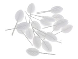 Hojas de seda para ramos 11cm Alce blanco