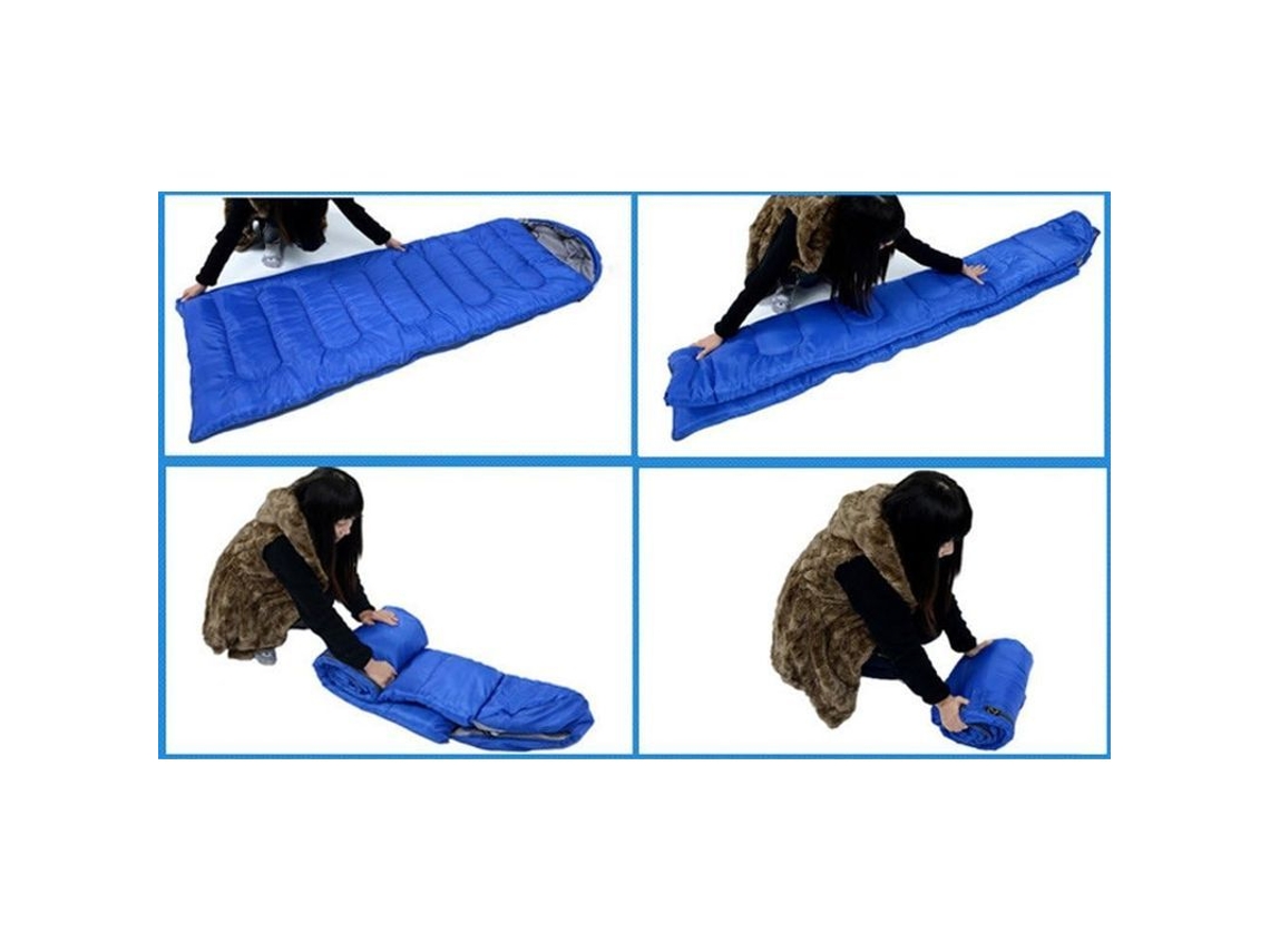 2026-bolsa De Dormir Para Camping Adulto Azul, Ligera, Comprimible, Resistente Y Cómoda Para Aventuras Al Aire Libre