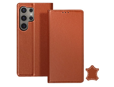 Funda Folio para Samsung AVIZAR Piel Marrón