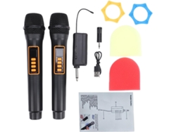 Micrófono Con Cable Recargable Y Receptor 2.4g Para Cine En Casa, Karaoke Y Fiestas.