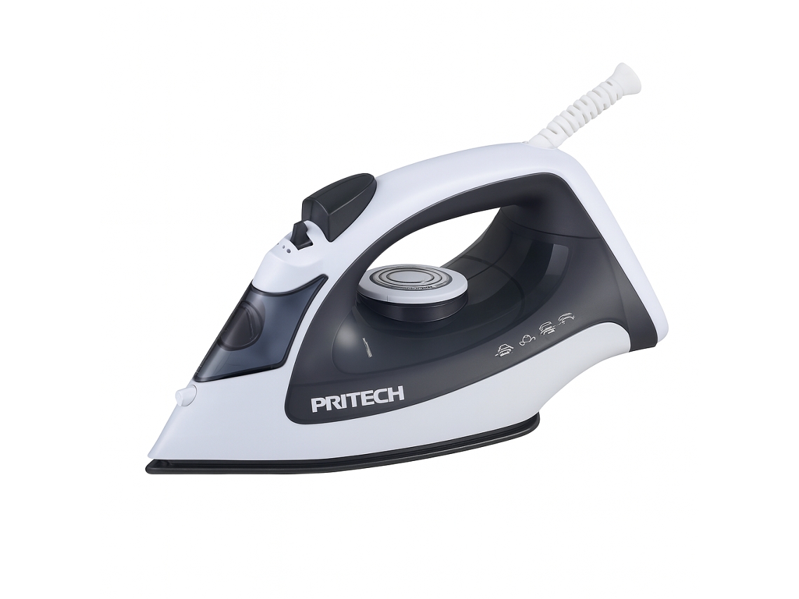 Plancha de vapor 1400 1800w Pritech Kb 136 Blanco Gris