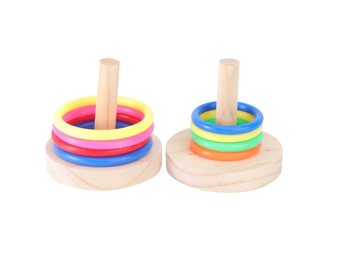 Juguetes inteligentes para loros, rompecabezas de anillos giratorios para entretenimiento activo Nostalgia88