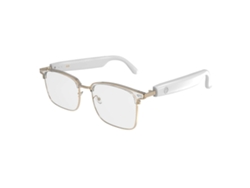 Gafas inteligentes Tkdaddy GS13 con lentes fotocromáticas, traducción automática, auriculares inalámbricos compatibles con Bluetooth y montura dorada EB
