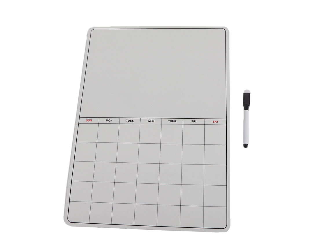 Tablero magnético para nevera, planificador mensual, pizarra magnética para notas 42x30cm | Sin marca