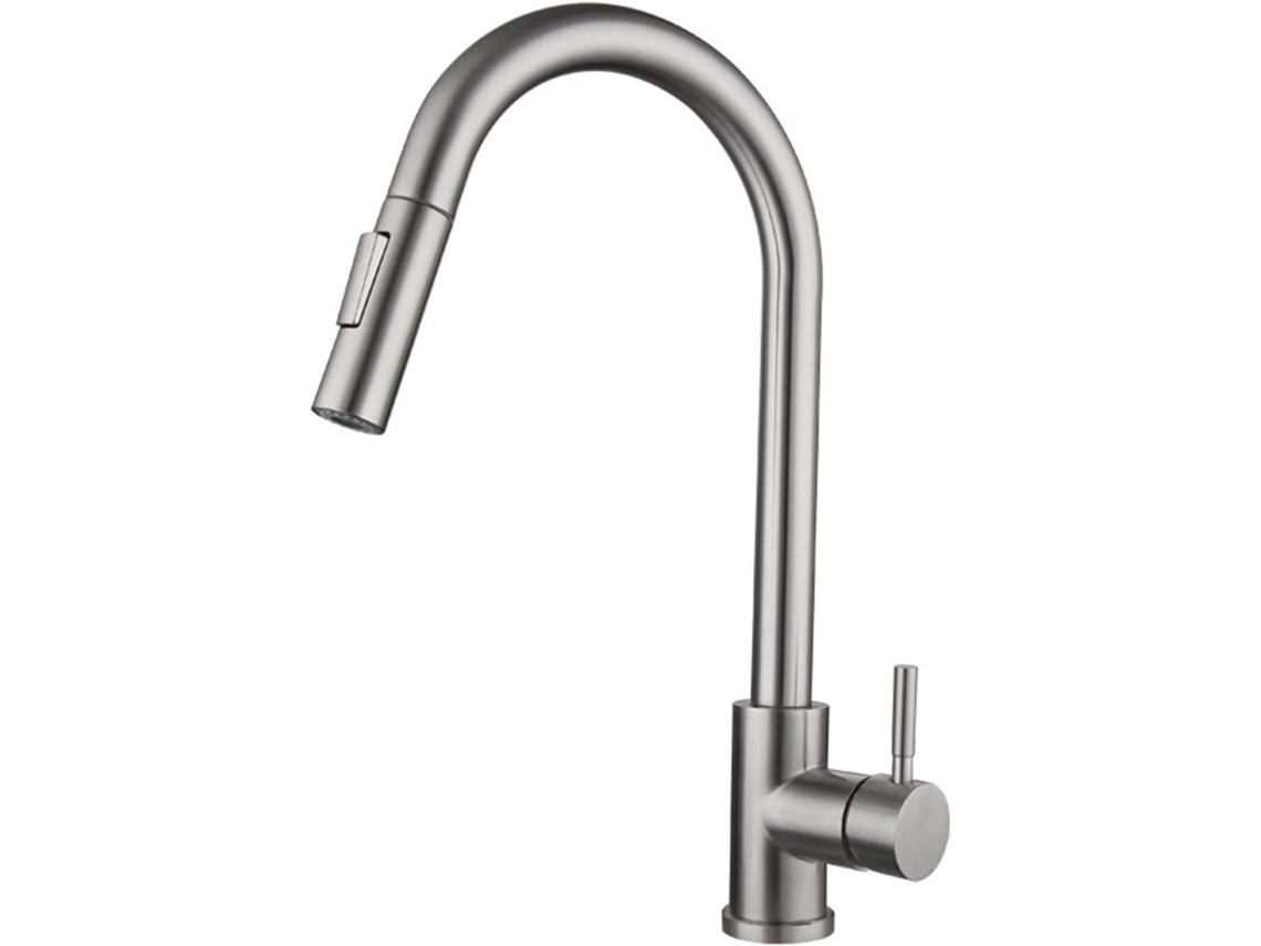 Grifo De Cocina Extraíble De Acero Inoxidable: Diseño Versátil Y Duradero, Adecuado Para El Fregadero De Su Cocina.