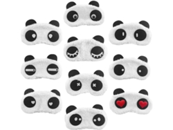 Antifaz Para Dormir Con Diseño De Panda, De Felpa De Algodón, Ligero, Con Banda Elástica Para Viajes Y Aviones. Antifaz Con Diseño De Dibujos Animados.