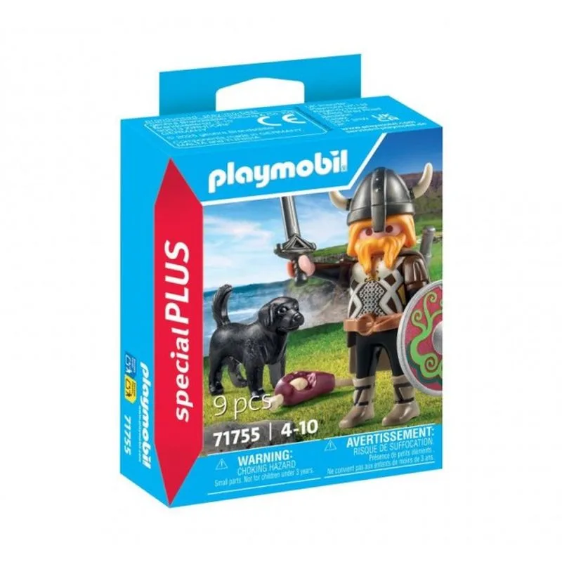 Playmobil 71755 Figura Vikingo con Perro Guardián Special Plus