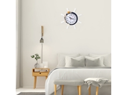 Reloj De Pared De Estilo Mediterráneo Con Mecanismo De Cuerda Decorativo Y Tictac Silencioso (colores Aleatorios).