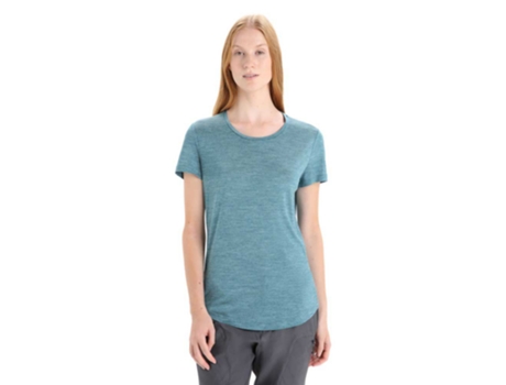 Camiseta de Mujer ICEBREAKER Sphere Ii Azul (S)