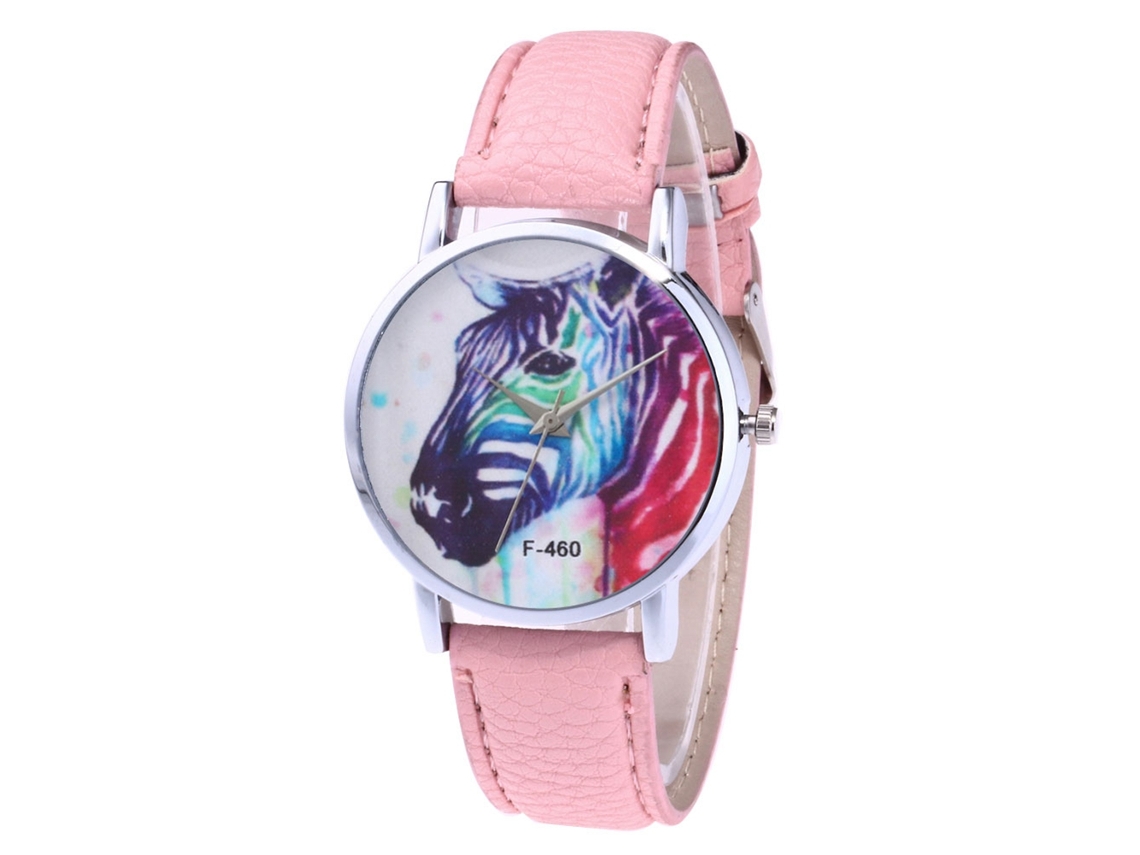 Reloj De Pulsera Analógico De Aleación Para Hombres Con Dial Redondo De Cuarzo (rosa)