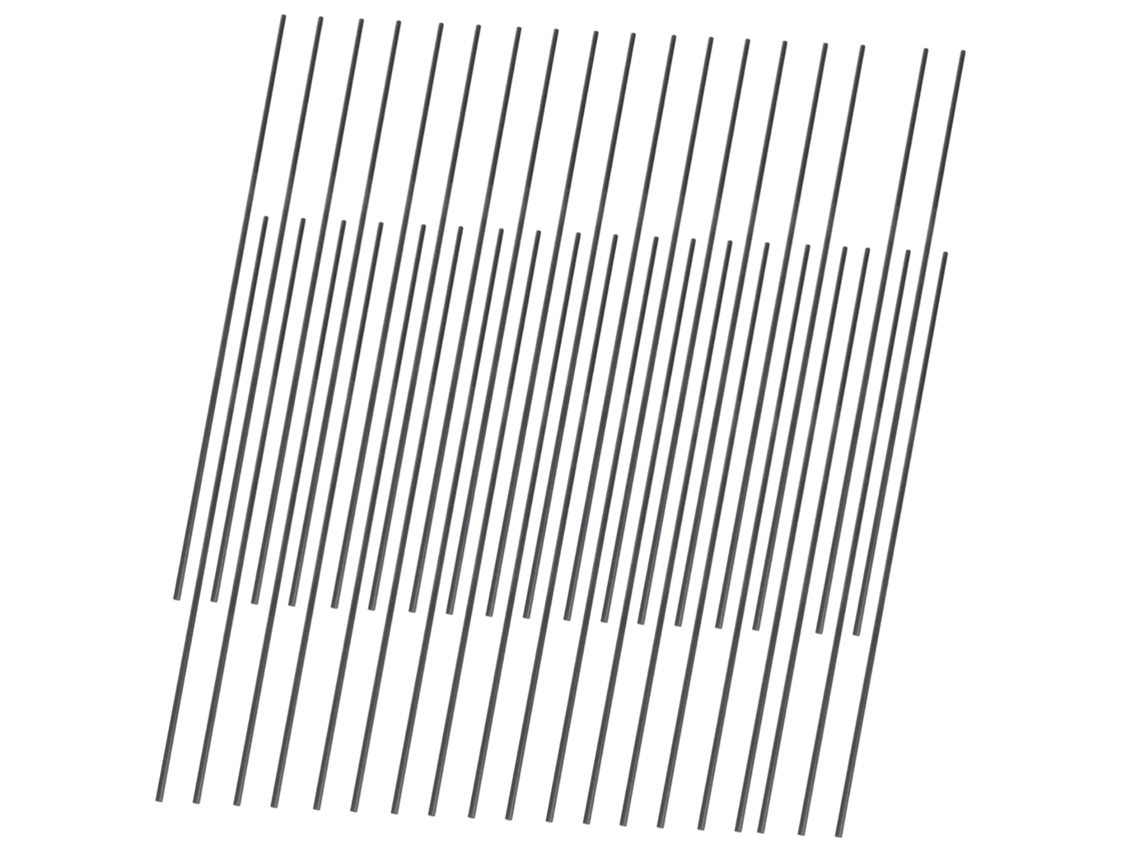 Juego de 40 varillas de soldadura negras de un metro de largo, ideales para proyectos científicos e investigación de laboratorio. Gokoco