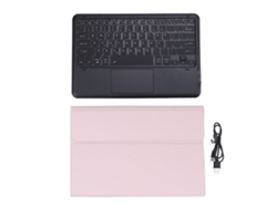 Capa Com Teclado Sem Fio Detachável E Apoio Para Caneta Com Iluminação Rgb Para Tab P12 12.7 Polegadas 2023 Tb 370fu Rosa