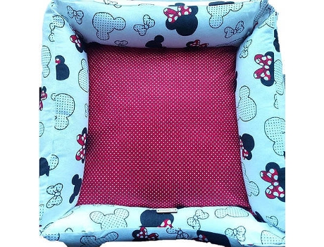 Cama para Perros y Gatos MIANDOSTORE Nido Minnie L (Multicolor - 90x70 cm - Algodón)