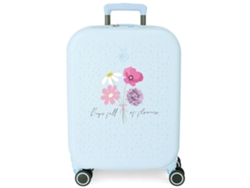 Enso Maleta De Cabina Full Of Flowers Abs Azul Claro