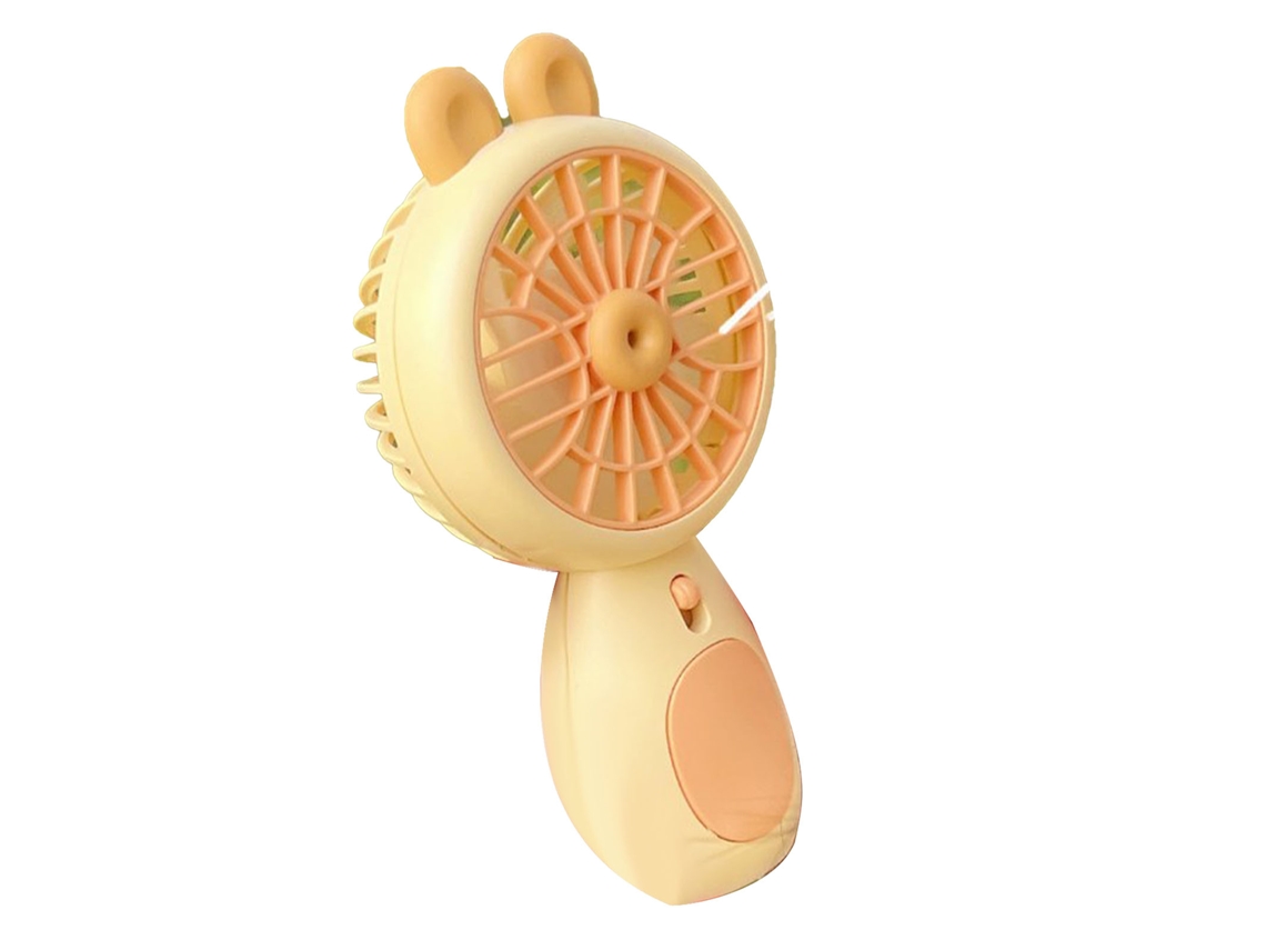 Ventilador Mini Portátil De Bateria Pequeno Silencioso Potente Leve Para Crianças Meninas Amarelo Limão