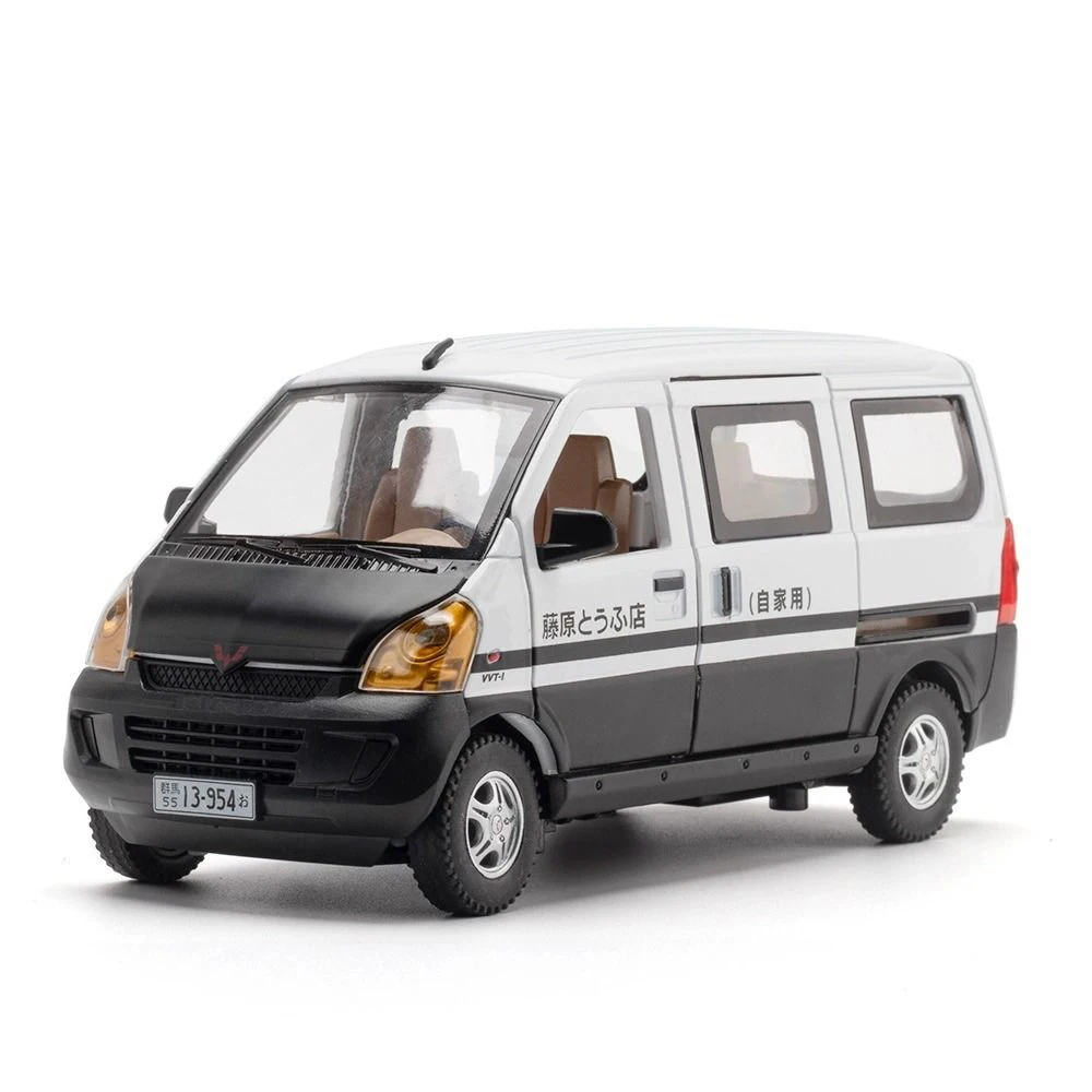 (Blanco) Escala 1:24 - Modelo de coche Wuling - Puertas que se abren - Efectos de sonido y luz