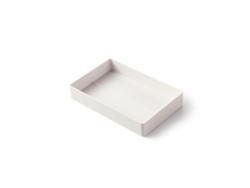 Organizador De Escritorio De Gran Capacidad Tamaño A4 Diy Abs Resina Durable Gris Blanco Cajón A5 24x15.2x4
