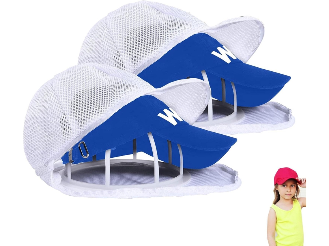Jaula Lavado Gorras Béisbol Limpiador Sombreros 2 Piezas Lavadora Bolsa Lavandería Mantiene Forma