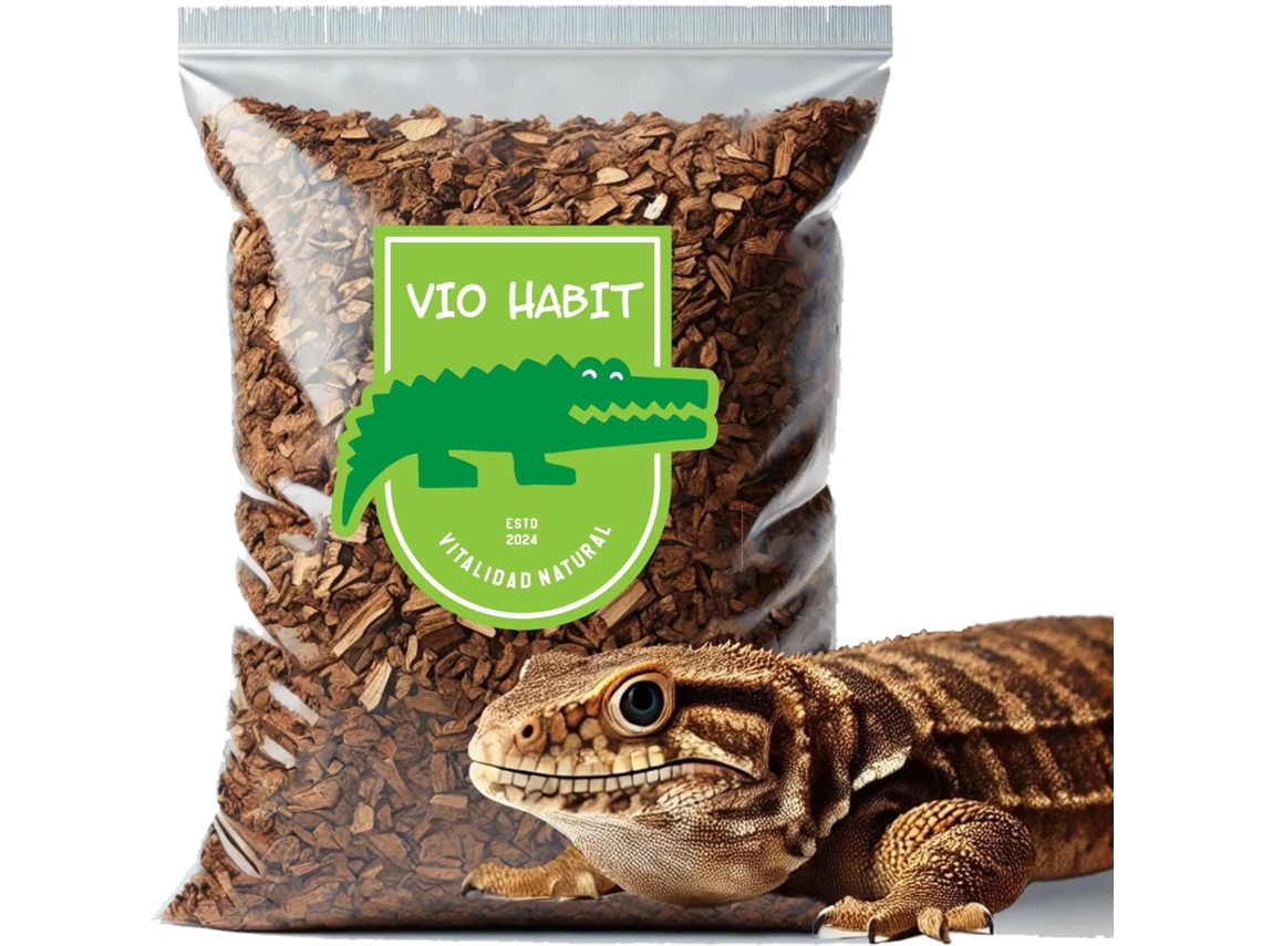 Corteza Para Terrarios Reptiles Vio Habit Saco 15 L. / Grueso
