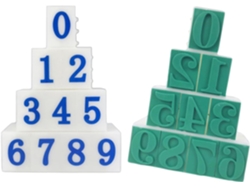 Juego De 10 Sellos Numerados (del 0 Al 9) Para Aficiones Creativas Y Proyectos Digitales.