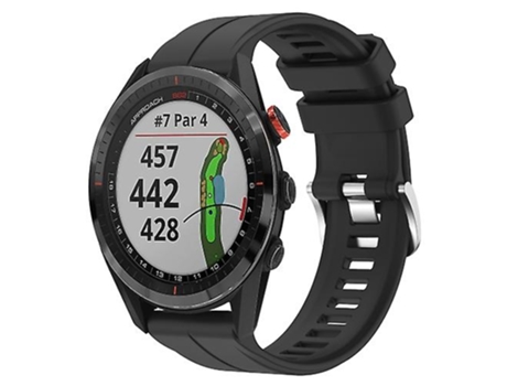 Correa para reloj deportivo Garmin Approach S62 de silicona de 22mm, color negro VENISYMLIS