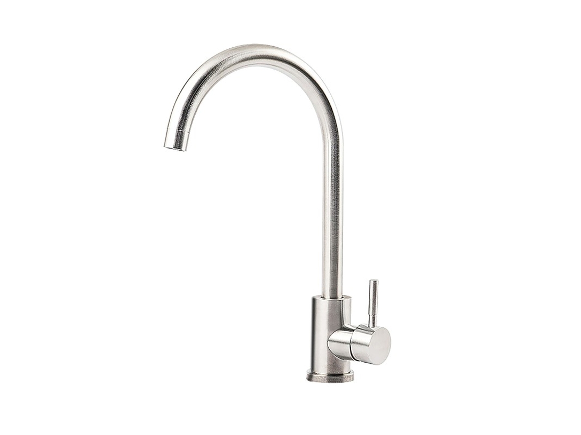 Grifo para cocina y baño WATER NO LIMITS LH 119, monomando de dos vías en acero inoxidable 304, rotación de 360º