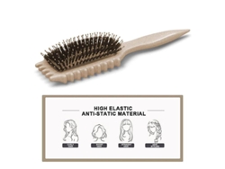 Peine Bounce Curl Para Cabello Rizado - Peine De Cerdas De Jabalí Para Peinar Y Desenredar