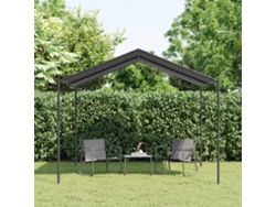 Carpa Acero Y Tela Gris Antracita 3x3 M