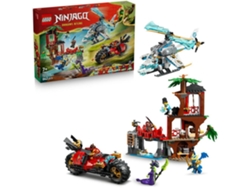 Lego® 71857 Ninjago® Batalla Vehículos Ninja – Casa Del Árbol, Helicóptero, Moto Y 6 Minifiguras