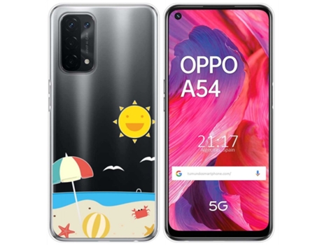 Carcasa Oppo A54 5G / A74 5G TUMUNDOSMARTPHONE Dibujos Transparente Multicolor