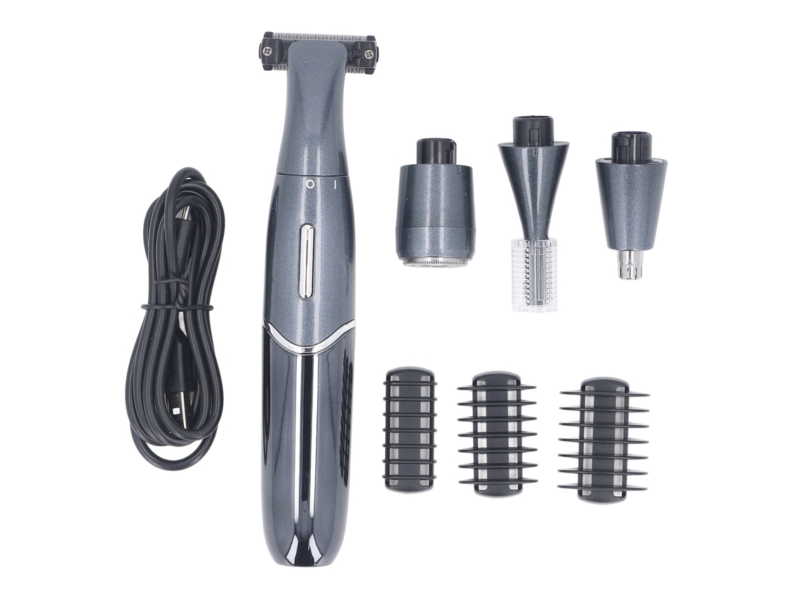 4 Em 1 Aparador De Cabelo Corporal Elétrico Suave E Preciso Para Barbear, Grooming Facial, Portátil Para Casa E Viagem