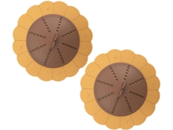 Juego de 2 tapones para lavabo, material flexible, diseño exclusivo para lavabos y bañeras, fácil de instalar, de Gokoco