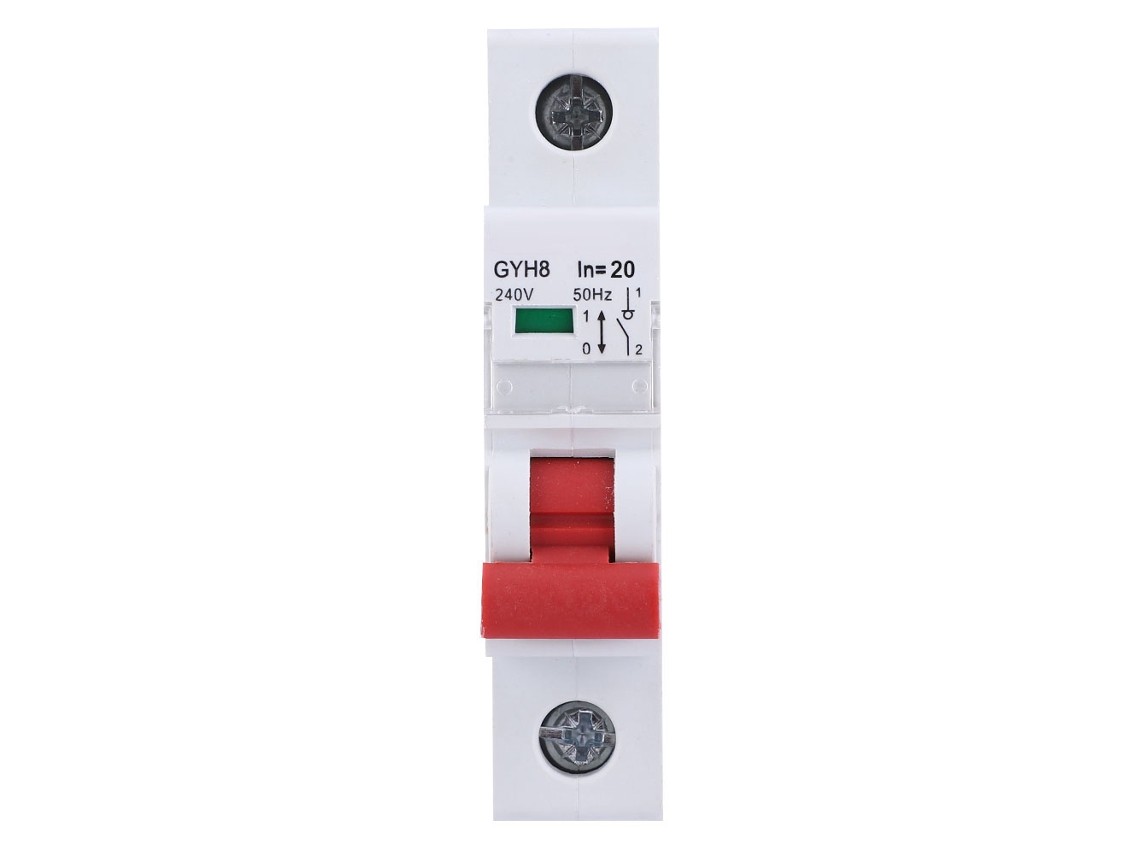 Yncm2026-interruptor Isolador Miniatura Disyuntor Mcb 1p 240vac 20a/25a/32a20a