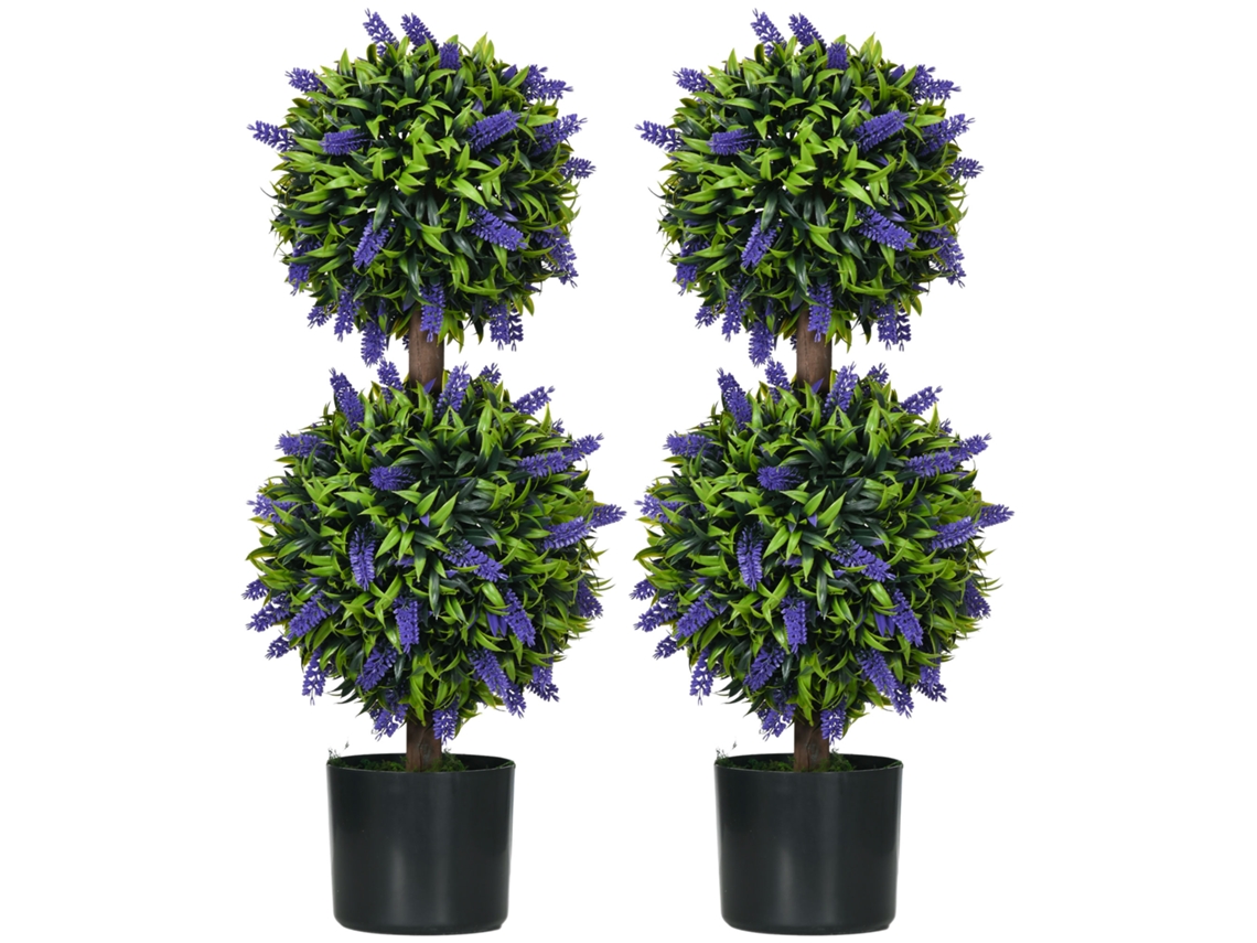 Kunstpflanzen set EOOCOO (uv beständig, 70 cm)