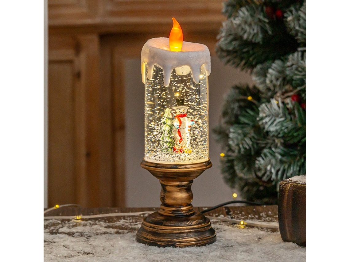 Lámpara de vela musical recargable Yuysan Modelo G para decoración navideña