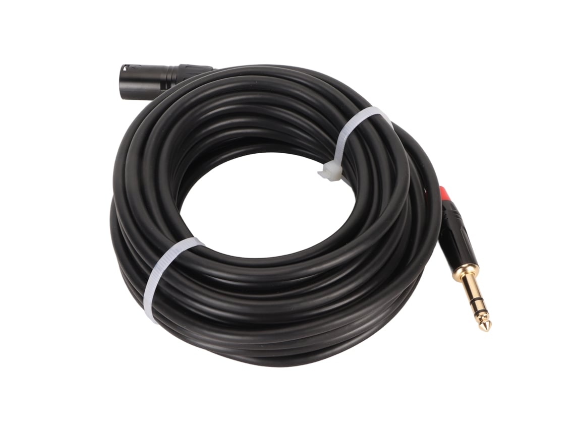 Cable Trs De 6,35 Mm A Xlr Macho, 10 M, Antiinterferencias, Flexible, Para Mezclador De Guitarra