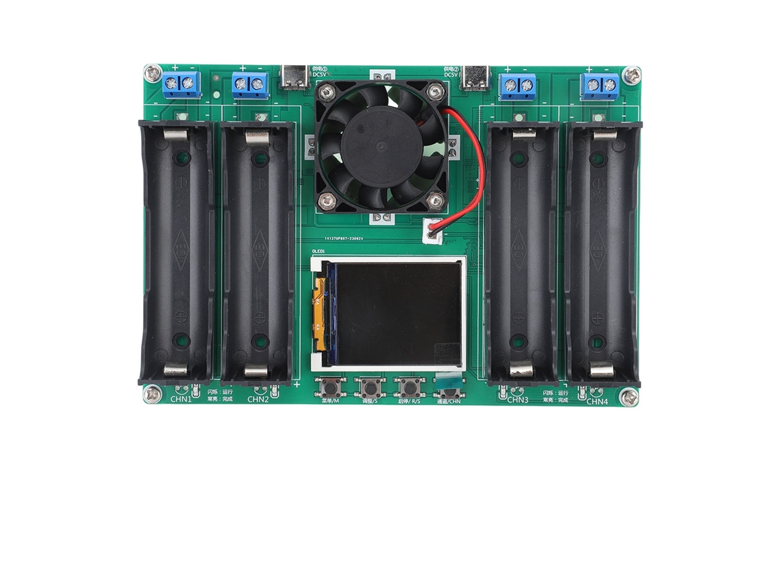 Probador De Capacidad De Batería De 4 Canales Con Resistencia Interna Y Carga/descarga Automática Dc5v