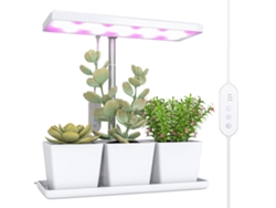 Lámpara De Cultivo Led De Espectro Completo Con 30 Led, Temporizador Y Brillo Ajustable.