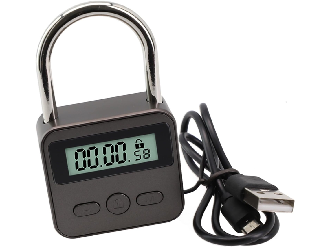 Temporizador Multifuncional Con Bloqueo De Tiempo Inteligente Y Pantalla Lcd Temporal