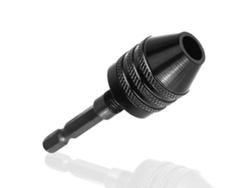 Adaptador De Mandril De Taladro Sin Clave 0.3-6.5mm Con Mango Hexagonal 1/4" Para Destornillador Rápido
