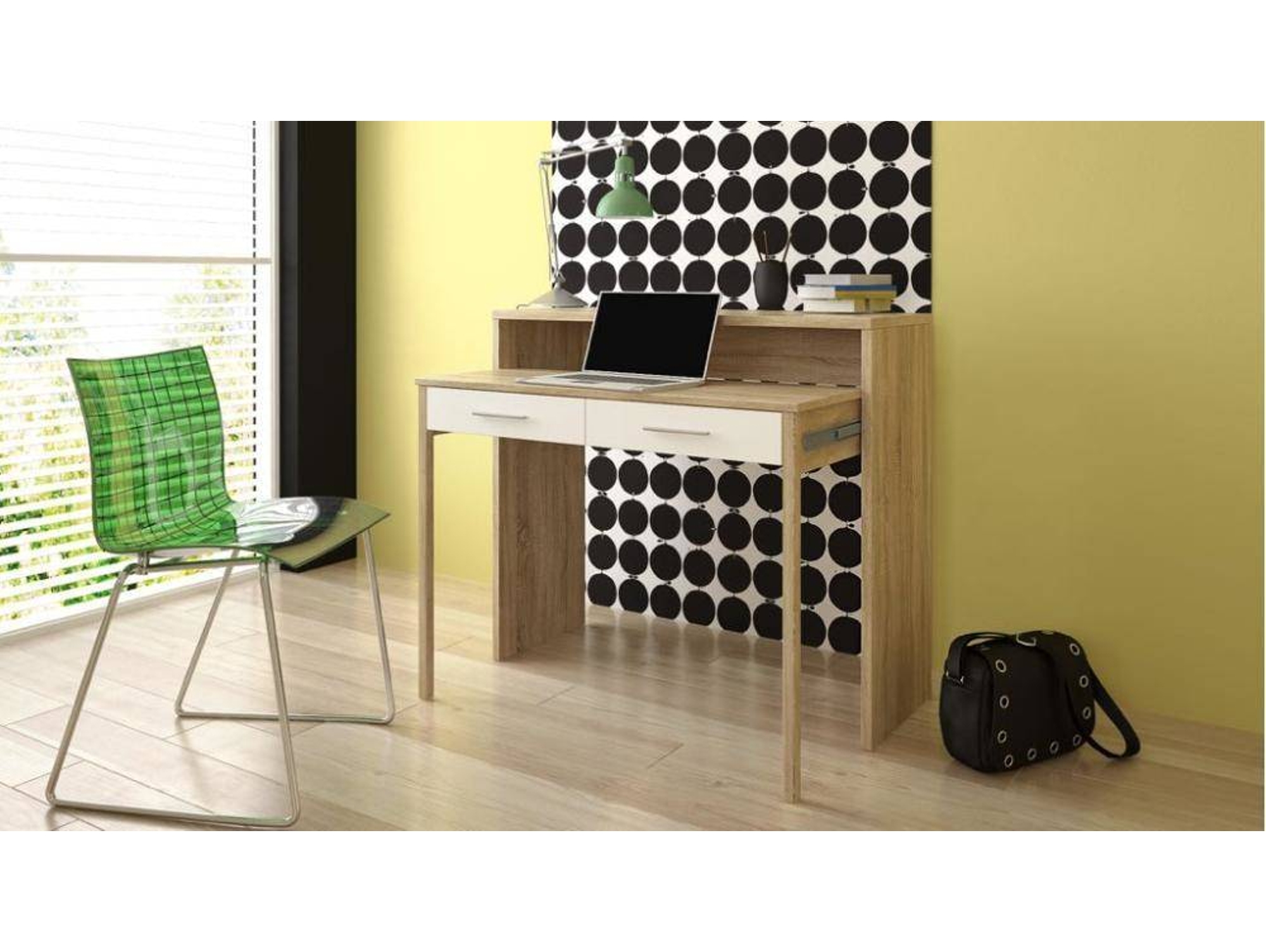 Escritorio SKRAUT HOME (Marrón - 98.6x89.9x70 - MDF)