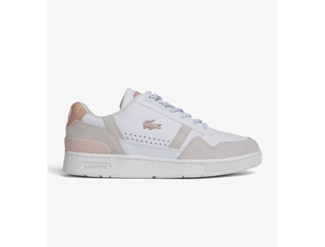 Zapatillas LACOSTE T-Clip Mujer (37 - Blanco)