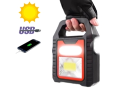 2026-lámpara Portátil Multifuncional Cob Led Recargable Solar Usb Luz De Trabajo Para Camping Excursiones Emergencias Reparaciones De Coches