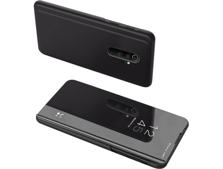 Carcasa Xiaomi Redmi Note 8 Pro LMOBILE Clear View Transparente - Negro