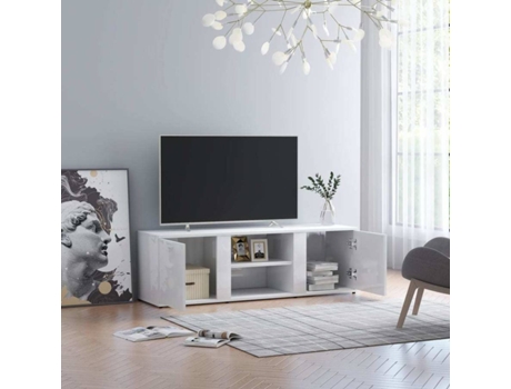 Mueble para la televisión VIDAXL Blanco Madera contrachapada (120x34x37 cm)