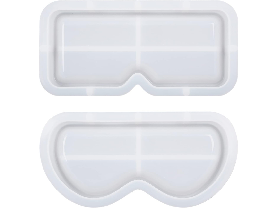 Juego De 2 Bandejas De Almacenamiento De Resina Epoxi Para Gafas De Sol - Moldes