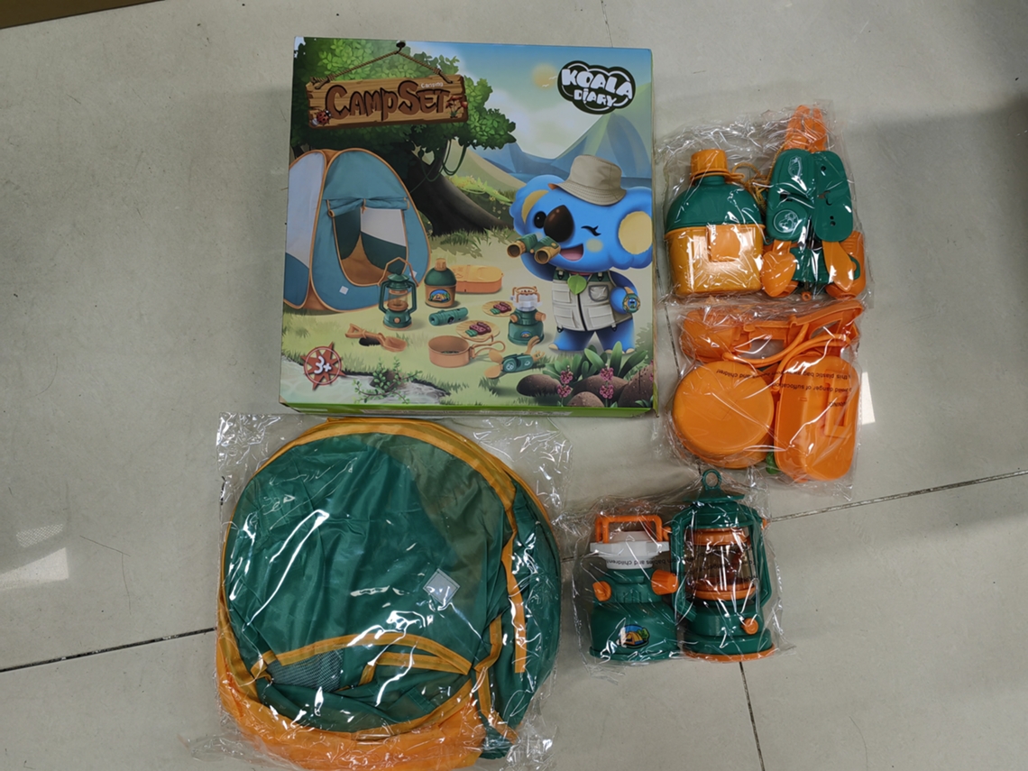 Kit De Juguetes De Camping Para Niños De 19 Piezas Con Tienda De Campaña Para Interiores Y Exteriores Para Juegos De Imitación.