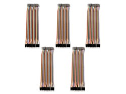 2026velora-conjunto De 5 Cabos Ponte Coloridos De 20 Cm, Cabo De Cinta 40 Pinos M Para F Para Breadboard